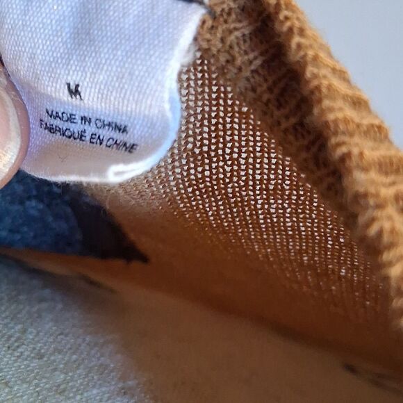 Anthropologie Patchwork Cardigan - Brown and Yellow - Picture 9 of 10